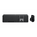 Logitech MX Keys S Combo for Mac tastatūra Pele iekļauta Mājas/Biroja Bluetooth sistēma QWERTZ Vācu 