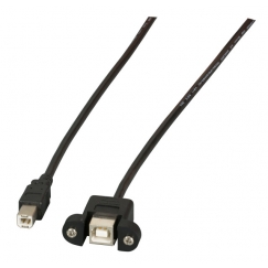 EFB Elektronik K5293SW.1V2 USB-kaapeli USB 2.0 1 m USB B Musta