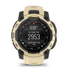 Garmin Instinct 3 AMOLED 3.05 cm (1.2") 45 mm Digital 390 x 390 pixels Touchscreen Beige, Grey GPS (satellite)