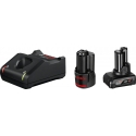 Bosch 1 x GBA 12V 2.0Ah + 1 x GBA 12V 4.0Ah + GAL 12V-40 Professional laturi Kotitalousakku AC