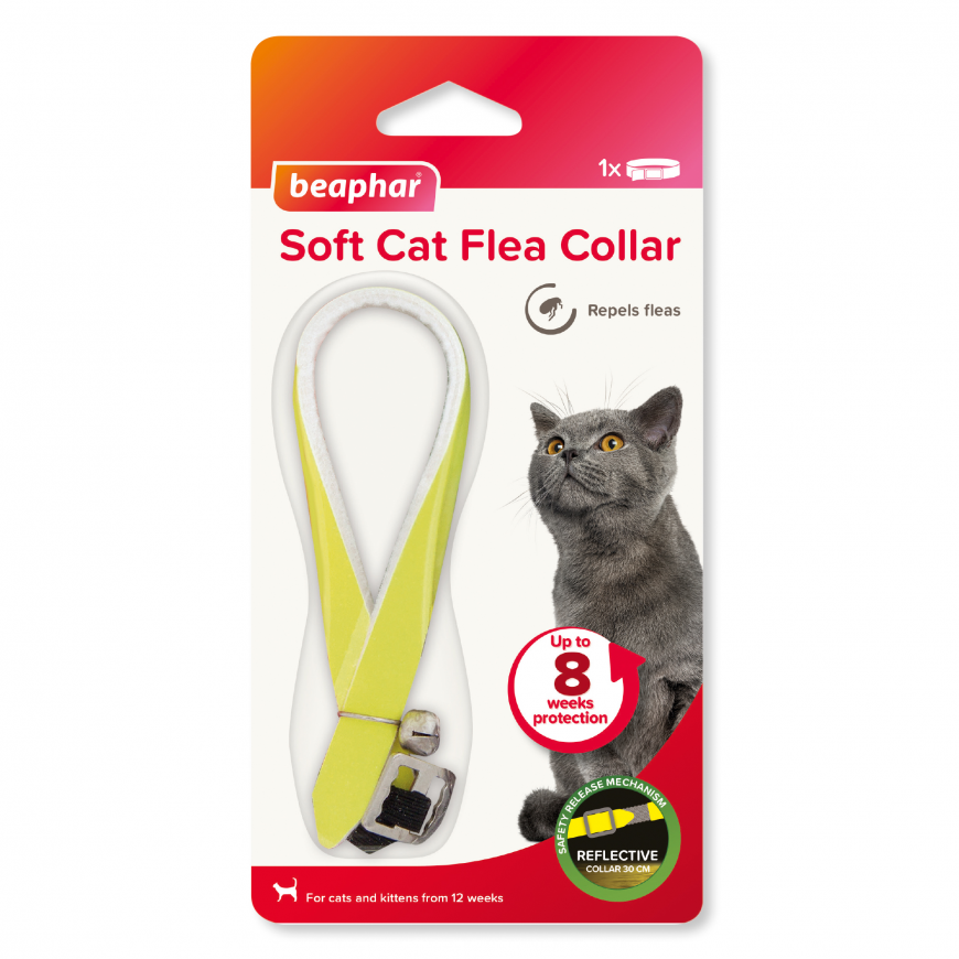 Pretblusu kaklasiksna kaķiem - Beaphar Soft Collars Cats Reflect