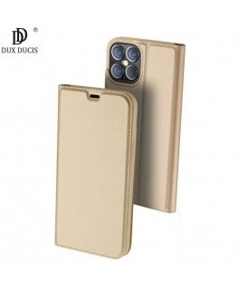 Dux Ducis Premium серии Skin Pro с Магнитной фиксацией Чехол-книжка для Apple iPhone 12 Pro Max Золотой