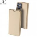 Dux Ducis Premium sērijas Skin Pro Magnētiskās fiksācijas sāniski atverams maks priekš Apple iPhone 12 Pro Max Zeltains Dux Ducis Premium sērijas Skin Pro Magnētiskās fiksācijas sāniski atverams maks priekš Apple iPhone 12 Pro Max Zeltains