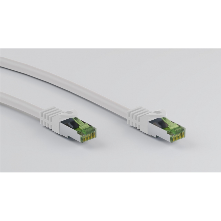 Goobay CAT 8.1 S/FTP patch cord, AWG 26, white, 0.5m – 4