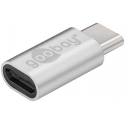 Goobay 56636 cable gender changer USB-C USB 2.0 Micro-B Silver Goobay 56636 cable gender changer USB-C USB 2.0 Micro-B Silver