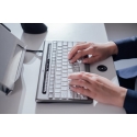 BakkerElkhuizen S-board 840 klaviatūra Biuras USB QWERTY Anglų (JAV) Šviesiai Žalia, Balta