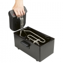 ProfiCook PC-FR 1325 Viens 3 L Atsevišķs 2000 W Dziļš taukvāris Melns ProfiCook PC-FR 1325 Viens 3 L Atsevišķs 2000 W Dziļš taukvāris Melns