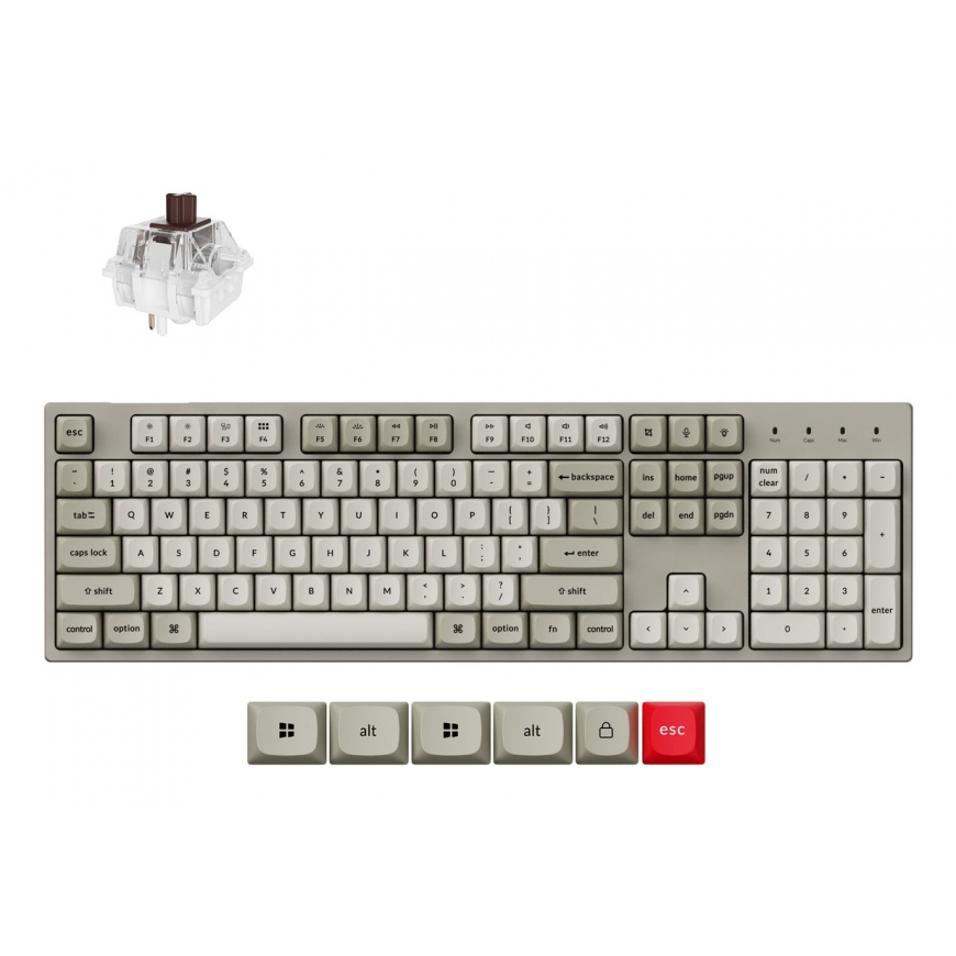 Keychron C2 Pro 8K tastatūra Universāls