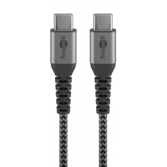 Goobay 49303 USB кабель USB 2.0 2 m USB C Серый, Серебристый