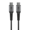 Goobay 49303 USB cable USB 2.0 2 m USB C Grey, Silver Goobay 49303 USB cable USB 2.0 2 m USB C Grey, Silver
