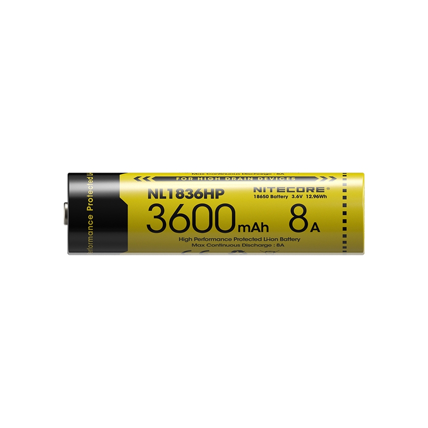 Nitecore BATTERY RECH. LI-ION 3.6V/NL1836HP(3600MAH)