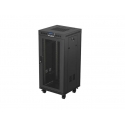Lanberg FF01-6624-23BL püstik 24U Eraldiseisev serverikapp Must