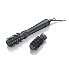 Severin WL 0241 стайлер для волос Фен-щетка Теплый Черный 1000 W 1,8 m