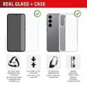 Displex Screen Protector + Case for Samsung A57, scratch resistant Displex Screen Protector + Case for Samsung A57, scratch resistant