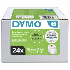 DYMO LW - Large Address Labels - 36 x 89 mm - S0722390 Valge Iseliimuv printerisilt