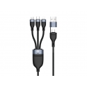 Conceptronic ETTA05B15 USB-kaapeli USB 2.0 1,5 m USB C USB C/Micro-USB B/Lightning Musta Conceptronic ETTA05B15 USB-kaapeli USB 2.0 1,5 m USB C USB C/Micro-USB B/Lightning Musta
