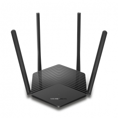 Mercusys MR60X juhtmevaba ruuter Gigabit Ethernet Kaks sagedusala (2,4 GHz / 5 GHz) Must
