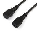 StarTech.com PXT101YEU2M кабель питания Черный 2 m CEE7/7 2 x разъем C13 StarTech.com PXT101YEU2M кабель питания Черный 2 m CEE7/7 2 x разъем C13
