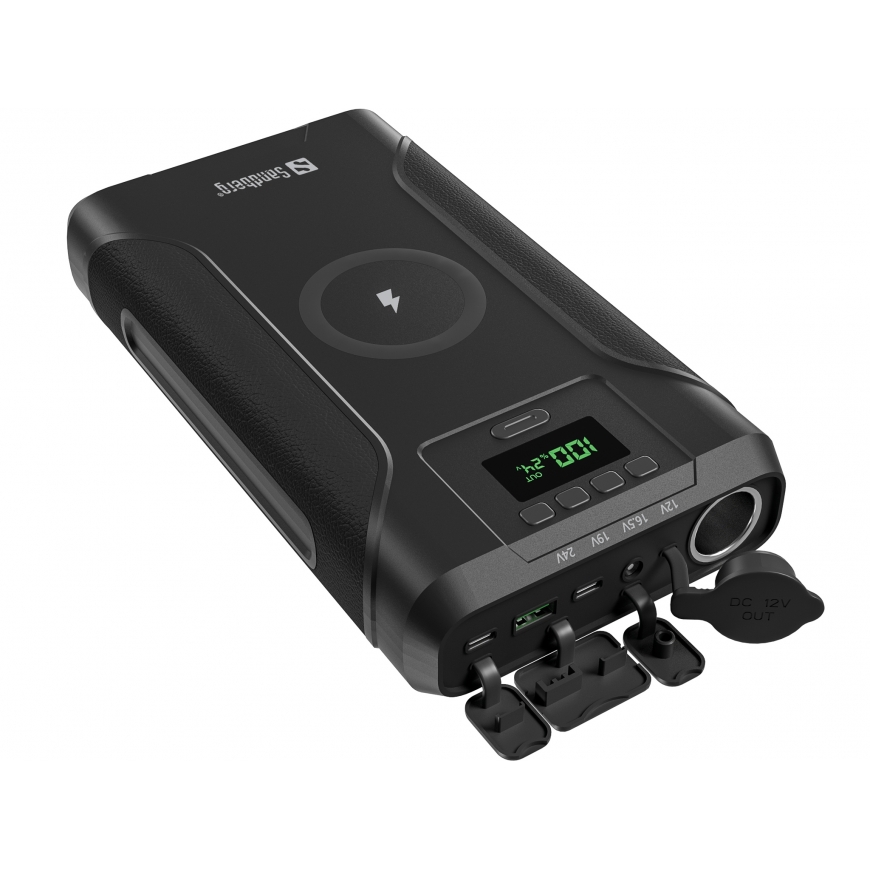 Sandberg Survivor Powerbank 7in1 76800 Liitiumioon (Li-Ion) 76800 mAh Traadita laadimine Must