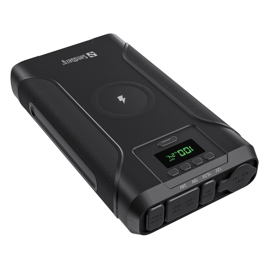 Sandberg Survivor Powerbank 7in1 76800 Liitiumioon (Li-Ion) 76800 mAh Traadita laadimine Must – 2