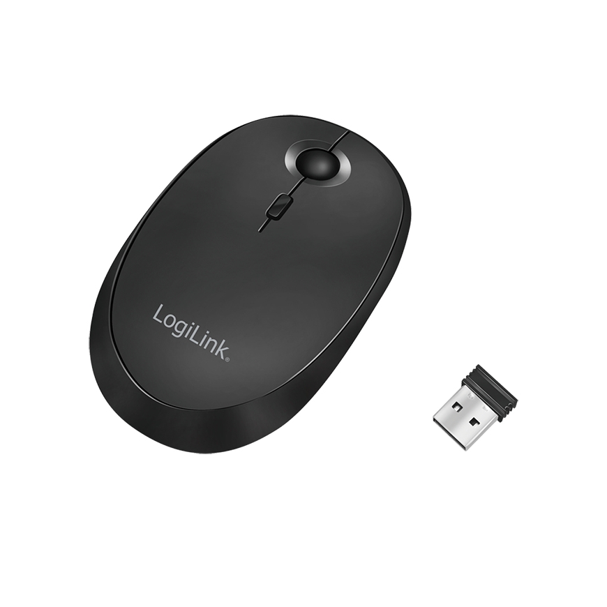 LogiLink ID0204 hiiri Office Molempikätinen RF Wireless + Bluetooth 1600 DPI