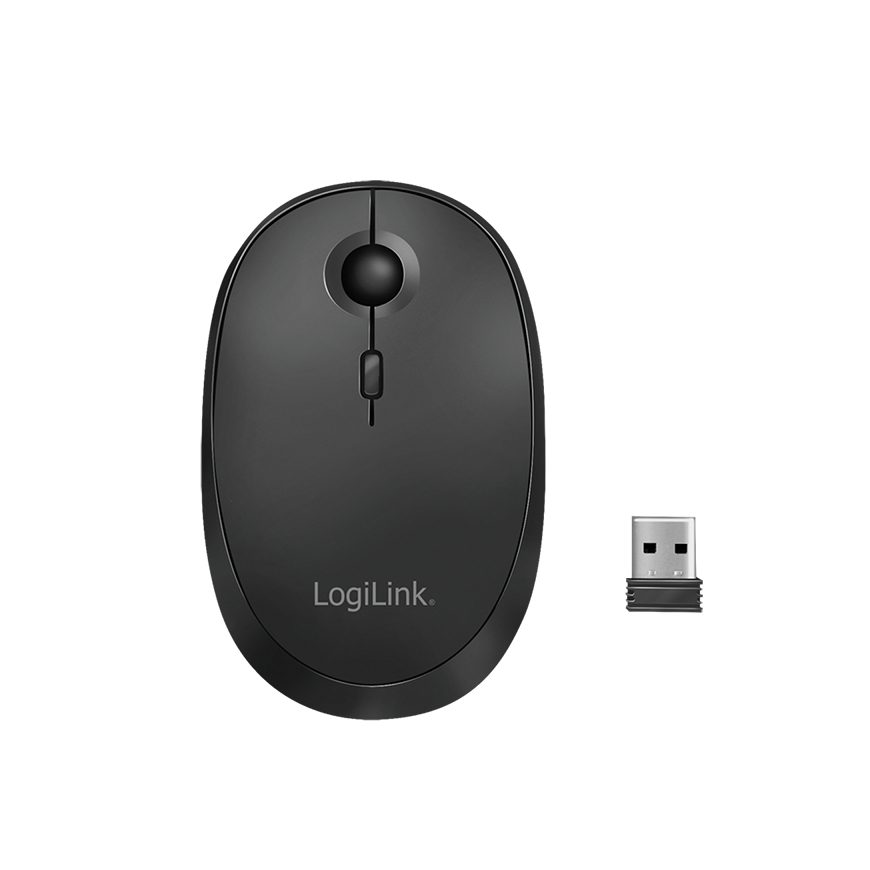 LogiLink ID0204 pele Birojs Abām rokām RF bezvadu sakari + Bluetooth 1600 DPI – 2