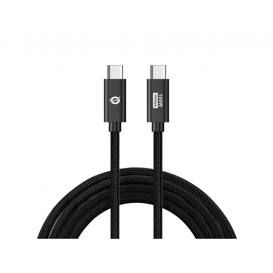 Conceptronic ETTA02B12 USB-kaapeli USB 3.2 Gen 2 (3.1 Gen 2) 1,2 m USB C Musta – 2