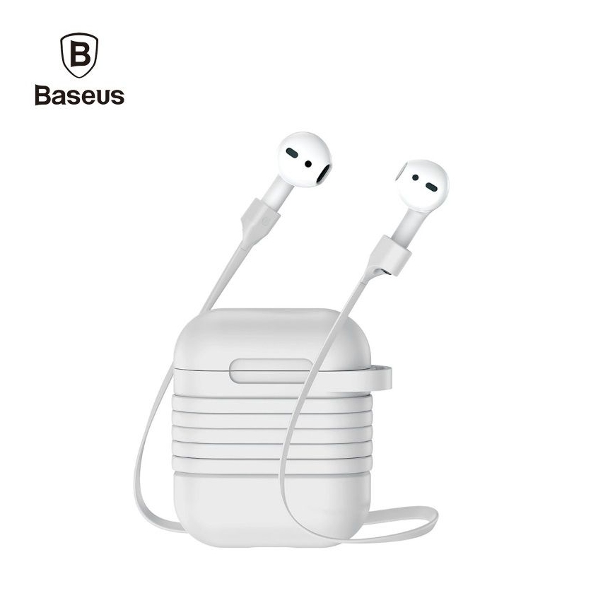 Apple Silicone Suojakotelo magneettihihnalla AirPods-kuulokkeille, harmaa