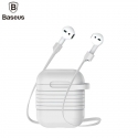 Apple Silicone Protective Case with Magnetic Strap for AirPods Headphones - Grey