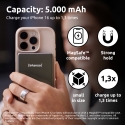 Intenso MW5000 Liitiumpolümeer (LiPo) 5000 mAh Traadita laadimine Hall