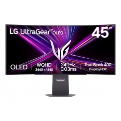 LG 45GX900A-B monitori 113 cm (44.5") 3440 x 1440 pikseļi Wide Quad HD OLED Melns