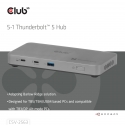 CLUB3D CSV-2563 interfeisa centrmezgls Thunderbolt 5 120000 Mbit/s Sudrabs CLUB3D CSV-2563 interfeisa centrmezgls Thunderbolt 5 120000 Mbit/s Sudrabs