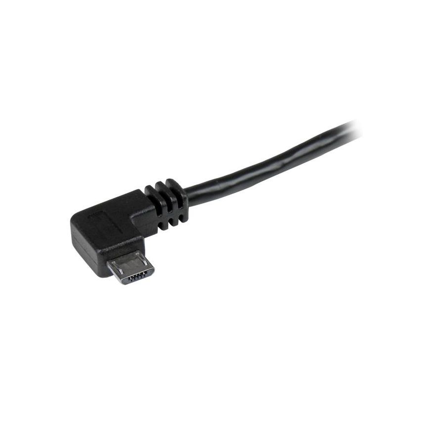 StarTech.com USB2AUB2RA1M USB-kaapeli USB 2.0 1 m USB A Micro-USB B Musta – 2