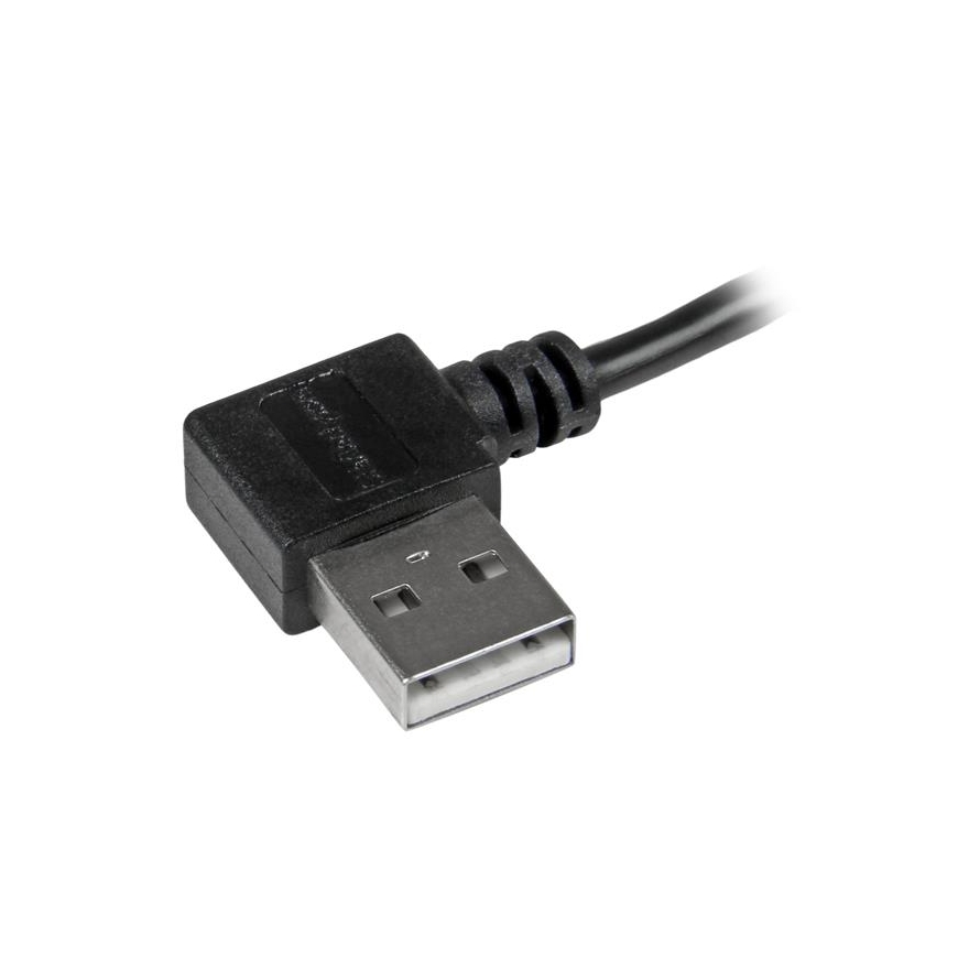 StarTech.com USB2AUB2RA1M USB kabelis USB 2.0 1 m USB A Micro-USB B Melns – 3