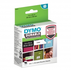 DYMO LW - LW Durable Labels - 25 x 54 mm - 1976411 Balta Lipni spausdintuvo etiketė
