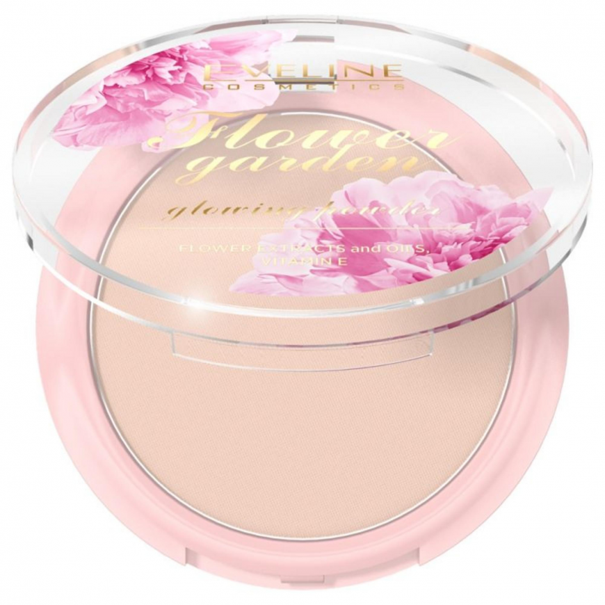 Eveline Cosmetics, Flower Garden, Illuminating, Compact Powder,