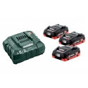 Metabo BASIC SET 3 X LIHD 4.0 AH Комплект зарядного устройства и батареи