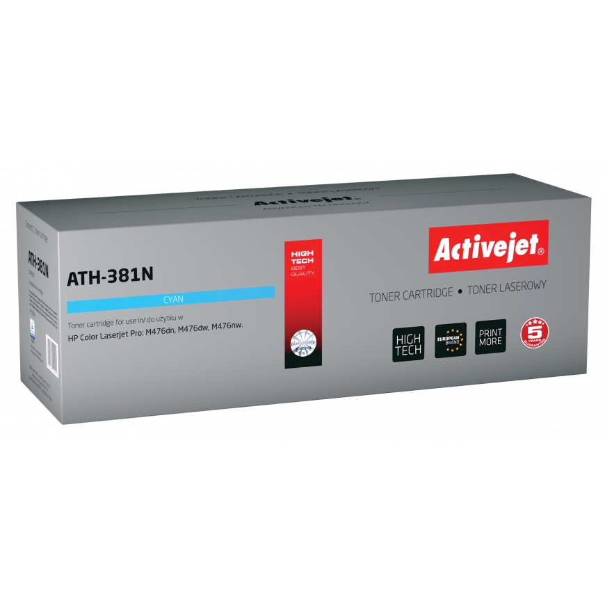 Activejet ATH-381N toonerikassett 1 tk Kokkusobiv Tsüaan