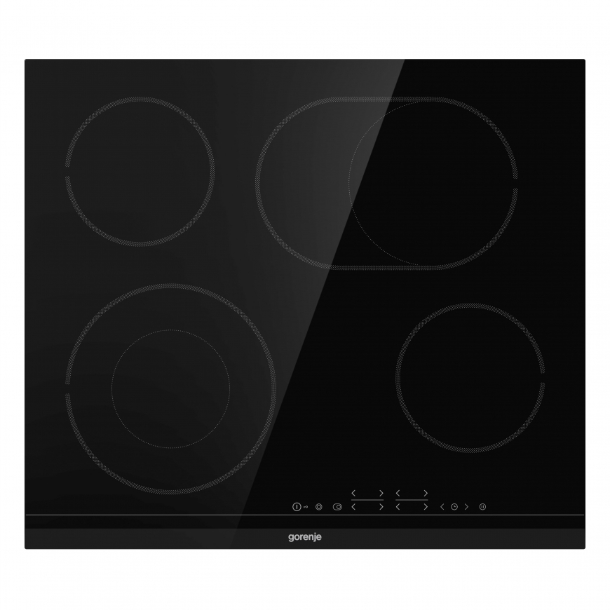 Gorenje ECT643BCSC Melns Iebūvēts 60 cm