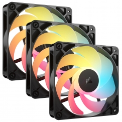 Corsair RS120-R ARGB Arvuti korpus Ventilaator 12 cm Must 3 tk