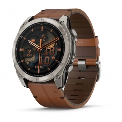 Garmin Fenix 8 3,56 cm (1.4") AMOLED 51 mm Digitaalinen 454 x 454 pikseliä Kosketusnäyttö Titaani Wi-Fi GPS (satelliitti)