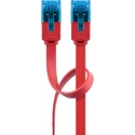 Goobay CAT 6A Flat Patch Cable U/UTP, red Goobay CAT 6A Flat Patch Cable U/UTP, red