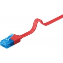 Goobay CAT 6A Flat Patch Cable U/UTP, red Goobay CAT 6A Flat Patch Cable U/UTP, red