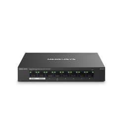 Mercusys MS108GP võrgulüliti Juhitav Gigabit Ethernet (10/100/1000) Power over Ethernet tugi Must