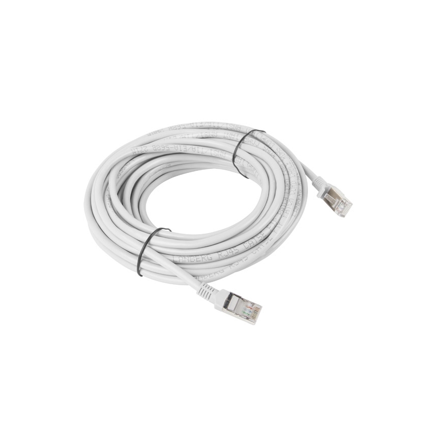 Lanberg PCF5-10CC-1000-S tīkla kabelis Pelēks 10 m Cat5e F/UTP (FTP)