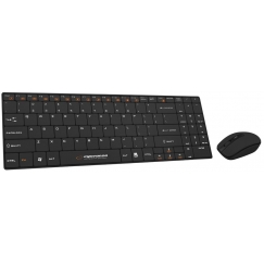 Esperanza EK122K klaviatuur Hiir kaasa arvatud Raadioside QWERTY Must