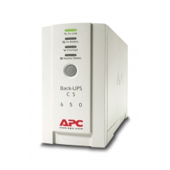 APC Back-UPS UPS-virtalähde Valmiustila (ilman yhteyttä) 0,65 kVA 400 W 4 AC-pistorasia(a)