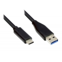 Alcasa GC-M0126 USB kabelis USB 3.2 Gen 1 (3.1 Gen 1) 0,5 m USB C USB A Melns Alcasa GC-M0126 USB kabelis USB 3.2 Gen 1 (3.1 Gen 1) 0,5 m USB C USB A Melns