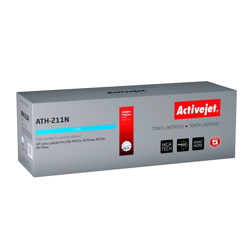 Activejet ATH-211N Tonerkartusche (Ersatz für HP 131A CF211A, Canon CRG-731C Höchste 1800 pages cyan