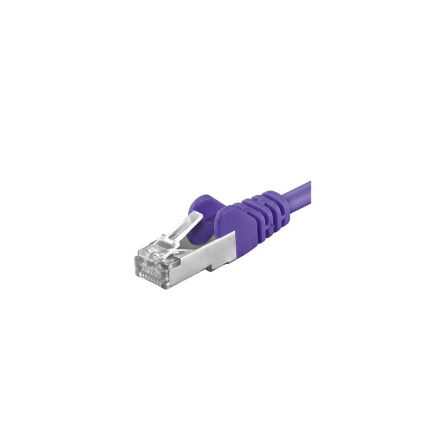 PremiumCord SP6ASFTP005V verkkokaapeli Violetti 0,5 m Cat6a S/FTP (S-STP)